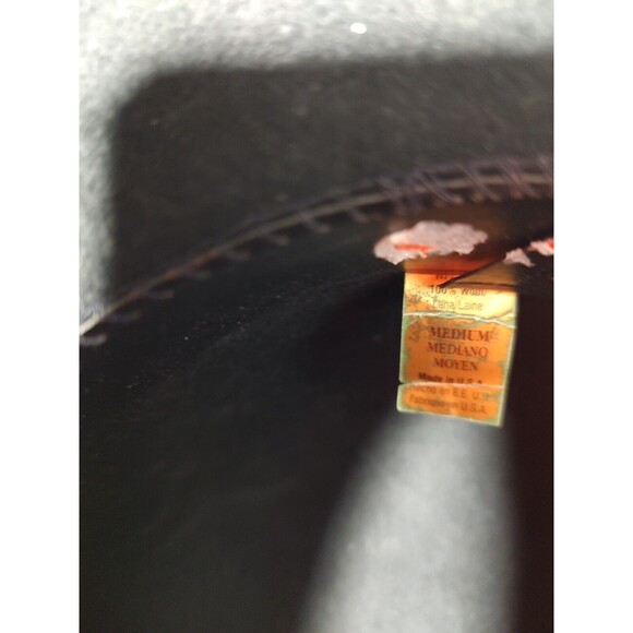 Hats of Character Bowler Derby Hat Fenton New York Hand Blocked Mens 6 7/8 VTG - Picture 8 of 14